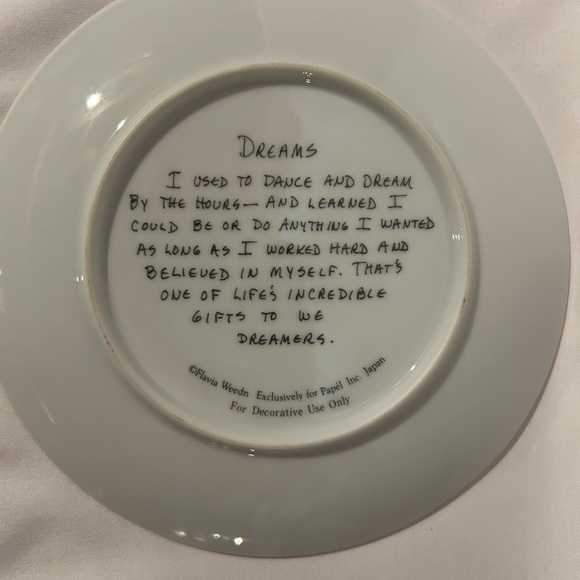 Decorative Plate for the Dreamers - Picture 2 of 3